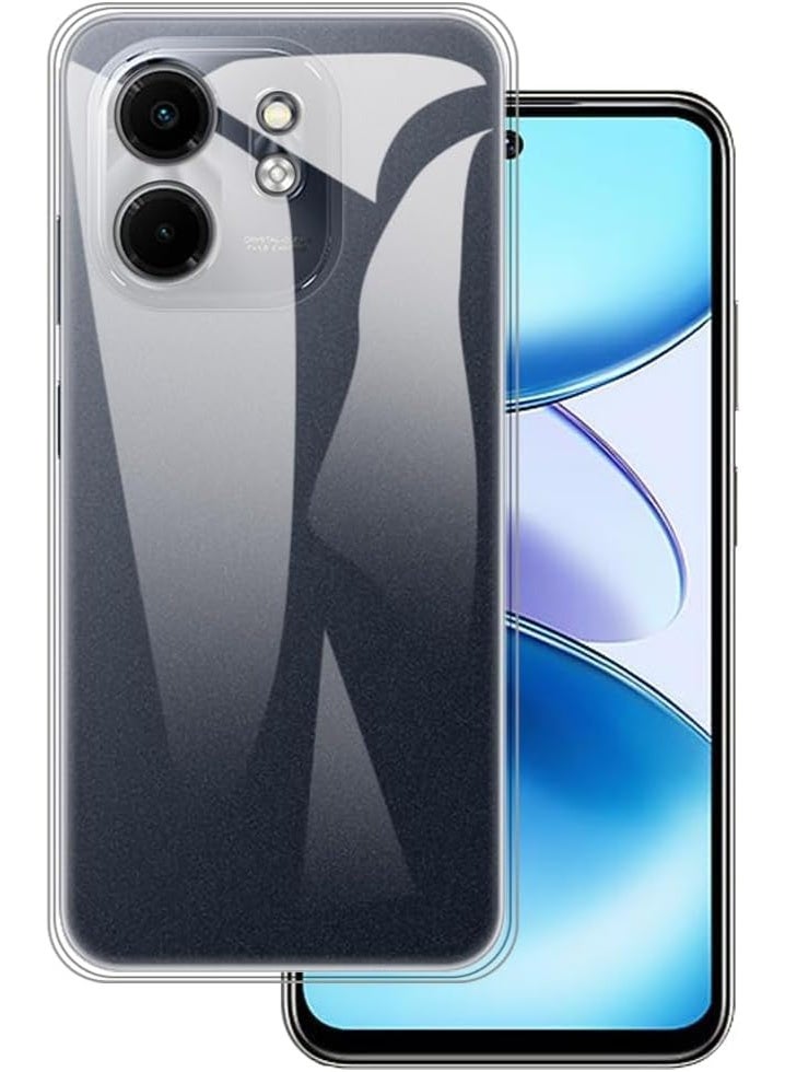 Lion Store ultra-soft silicone clear case for Infinix Hot 50i 4G 6.7 phone, Infinix Hot 50i phone case (transparent)