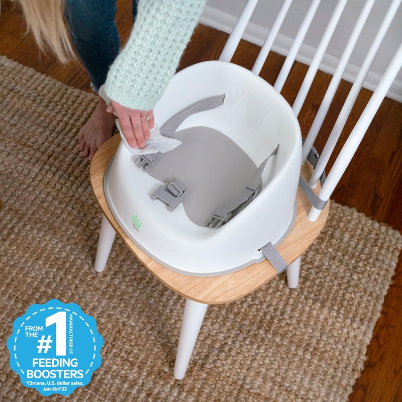 Ingenuity: ity by Ingenuity Simplicity Seat Easy-Clean Baby Booster Feeding Chair â€“ Oat - Image 2