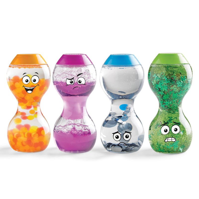 hand2mind hand2mind Express Your Feelings Sensory Bottles- Secondary Emotions, Toddler Sensory Toys, Quiet Fidget Toys, Play Therapy Toys, Calm Down Corner Supplies, Calming Corner, Social Emotional Learning - Image 1