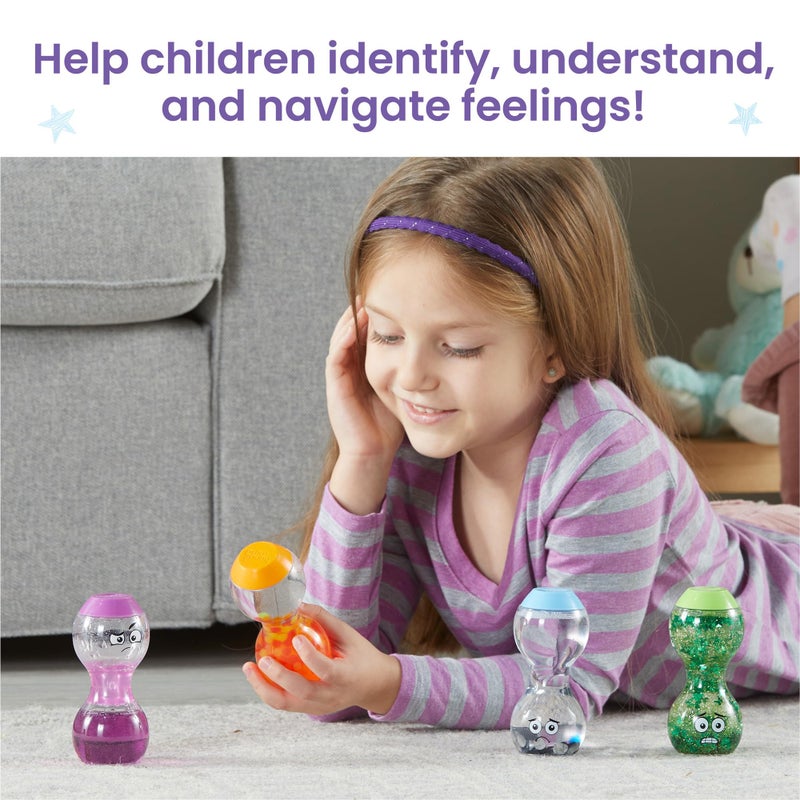 hand2mind hand2mind Express Your Feelings Sensory Bottles- Secondary Emotions, Toddler Sensory Toys, Quiet Fidget Toys, Play Therapy Toys, Calm Down Corner Supplies, Calming Corner, Social Emotional Learning - Image 4