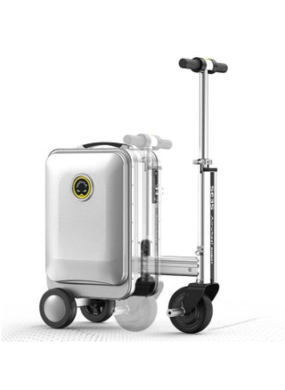 سكوتر كهربائي Airwheel SE3S الذكي للسفر بمحرك 250 واط، سرعة تصل إلى 13 كم/ساعة، يتم التحكم فيه عبر تطبيق الهاتف المحمول، بطارية ليثيوم أيون 73.26 وات في الساعة (قابلة للإزالة)، اشحن أجهزتك عبر منافذ USB الخارجية، وزن الحمولة يصل إلى 110 كجم، مسموح بأخذها على متن الطائرة، وزن الحقيبة يصل إلى 10 كجم، قفل أمان TSA، إضاءة محيطة LED، مساحة تخزين تصل إلى 20 لتر - pzsku/Z6088F93856CE5B669C3CZ/45/_/1725694146/06ef476b-fc67-4ac9-a385-1cc6f4eaf6b0