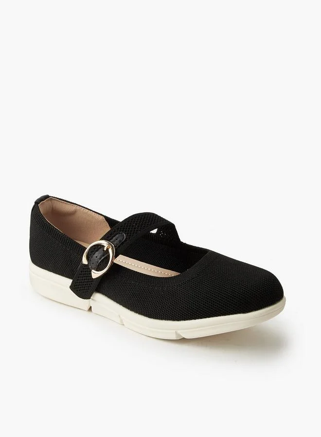 Le Confort Women Textured Mary Janes Shoes