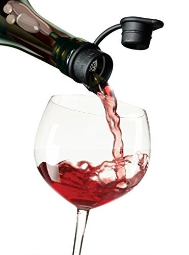 Haley's Corker Platinum Wine Stopper, Black - Image 5