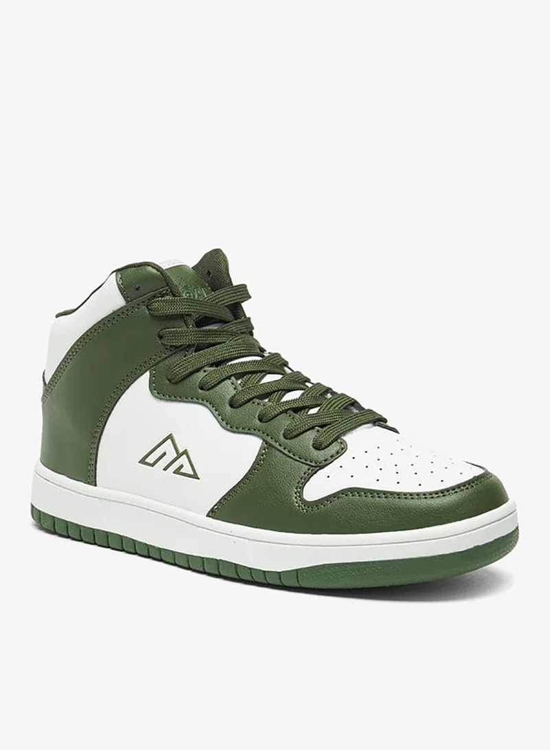 Men by Shoexpress Perforated Lace-Up Sports Shoes