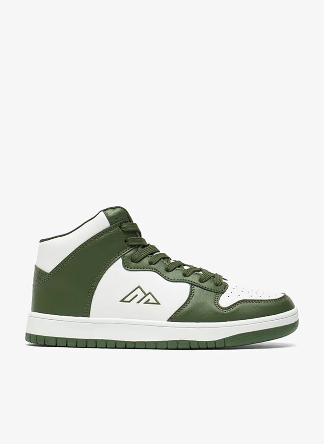 Men by Shoexpress Perforated Lace-Up Sports Shoes