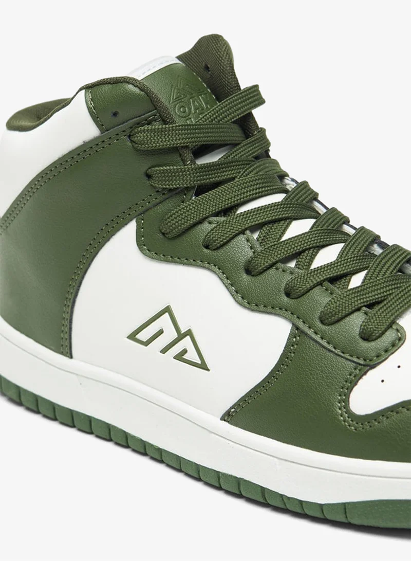 Oaklan by Shoexpress GREEN Men by Shoexpress Perforated Lace-Up Sports Shoes for Men | Best Price UAE