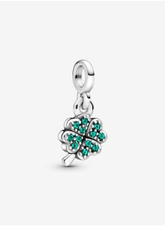 925 Sterling Silver Four-leaf Clover Mini Dangle Charm for Pandora ME Women's Bracelet or Ring 798974C01