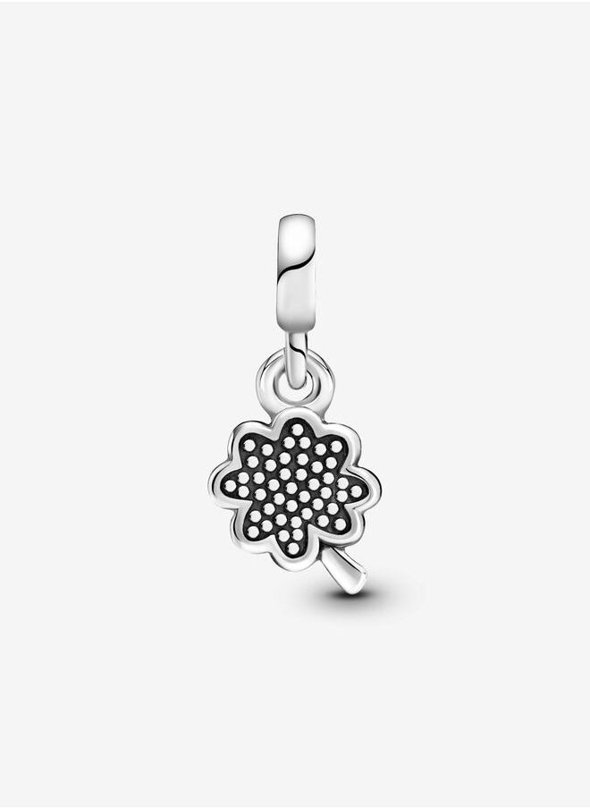 Chomel - 925 Sterling Silver Four-leaf Clover Mini Dangle Charm for Pandora ME Women's Bracelet or Ring 798974C01 - Image 1