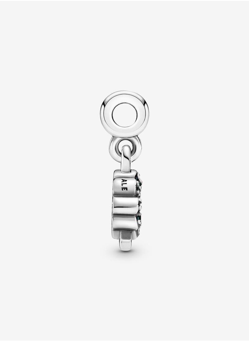 Chomel - 925 Sterling Silver Four-leaf Clover Mini Dangle Charm for Pandora ME Women's Bracelet or Ring 798974C01 - Image 1