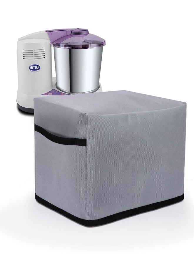 Crasome Dust Proof Water Resistant Kitchen Wet Grinder Cover for 2 Litre Table Top Ultra Perfect S | Ultra Perfect Plus | 1.25 Litre Ultra Mini - Grey - Image 1