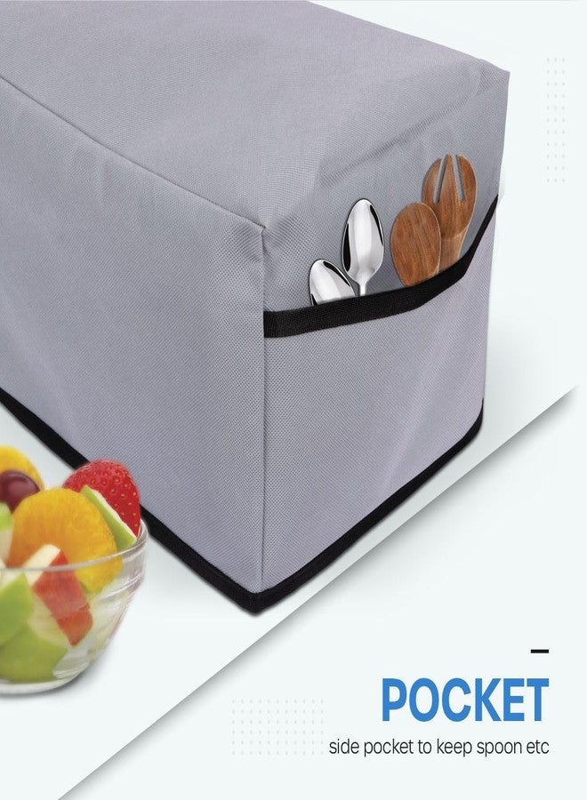 Crasome Dust Proof Water Resistant Kitchen Wet Grinder Cover for 2 Litre Table Top Ultra Perfect S | Ultra Perfect Plus | 1.25 Litre Ultra Mini - Grey - Image 3