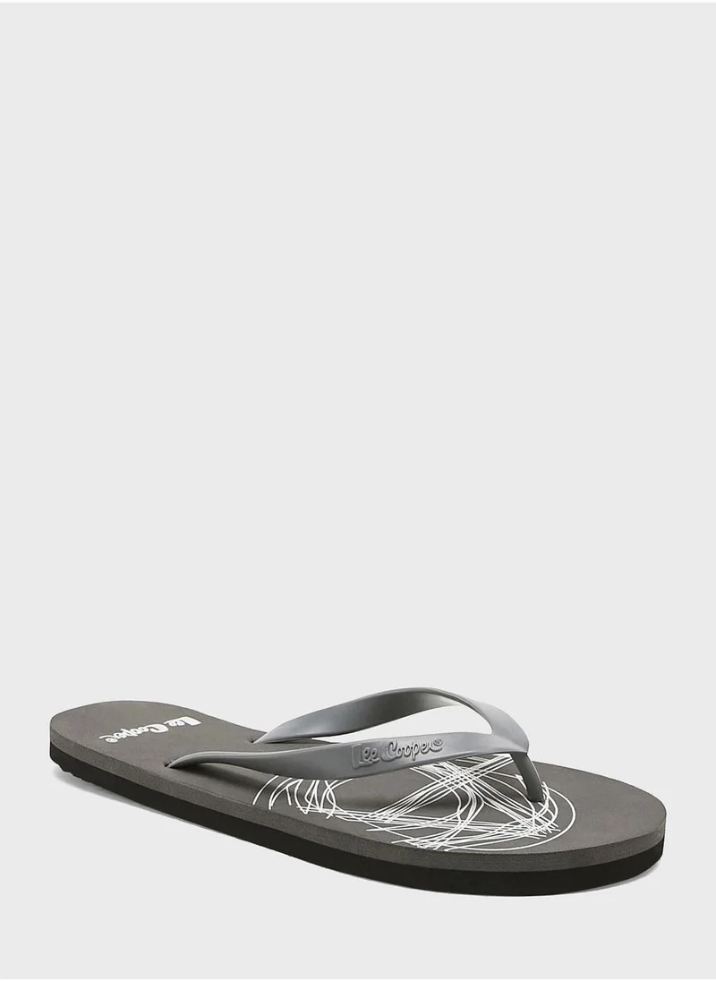 Lee Cooper Logo Flip Flops