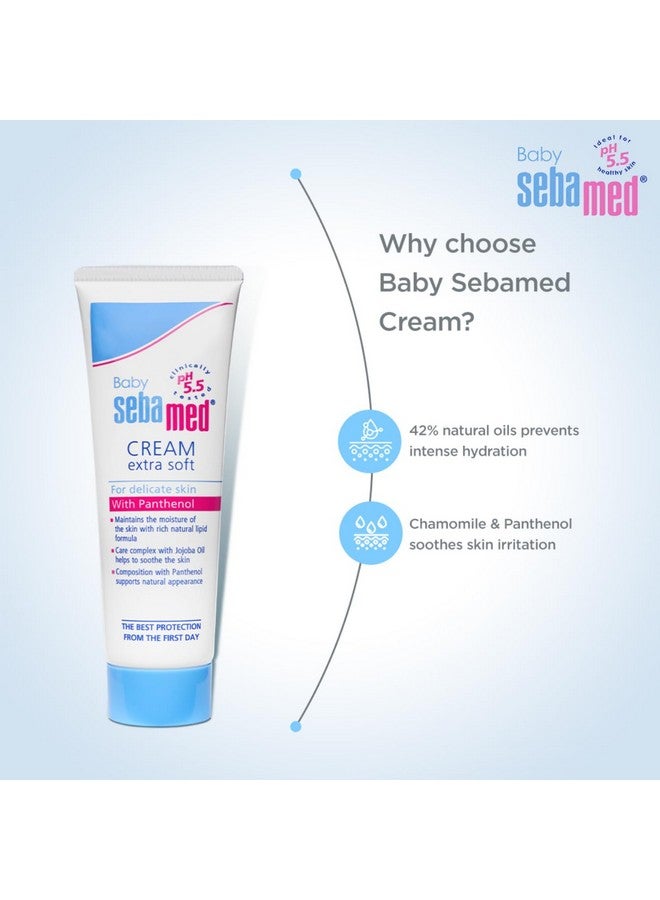 Sebamed Baby Cream Extra Soft 50M|Ph 5.5| Panthenol And Jojoba Oil|Clinically Tested| Ecarf Approved - Image 2