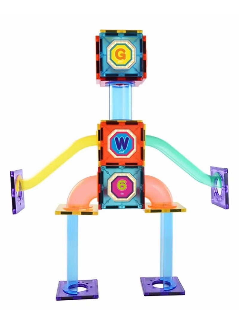 MagBuild Magnet Tube  Visual Tracking Game – 49-Piece STEM Creative Set for Kids - Image 5
