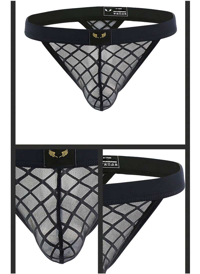 Generic - Underwear for Men Mesh Hollow Out Triangle Panties Low Rise Elasticity Brief - Image 1