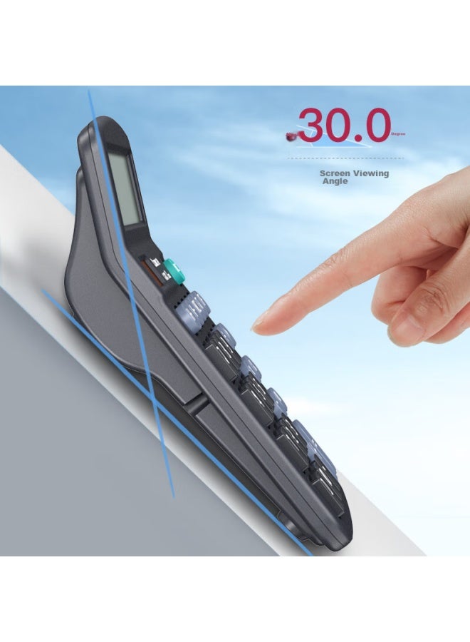 COMIX Classic Desktop Office Calculator, 12-digit Large Screen Desktop Calculator, Student Office Stationery Supplies, C-837h - Image 2