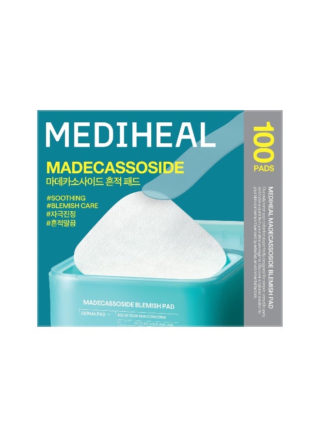 MEDIHEAL Madecassoside Blemish Toner Pad — Anti-Blemish Face Treatment to Improve Uneven Skin Tone, 100pcs - Image 2