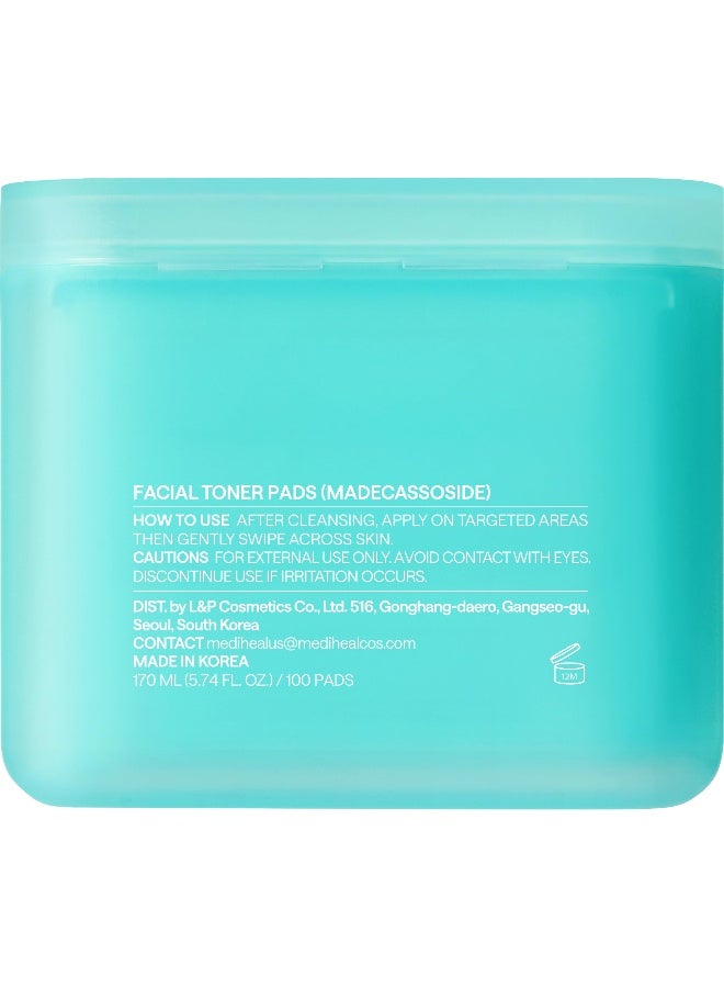 MEDIHEAL Madecassoside Blemish Toner Pad — Anti-Blemish Face Treatment to Improve Uneven Skin Tone, 100pcs - Image 5