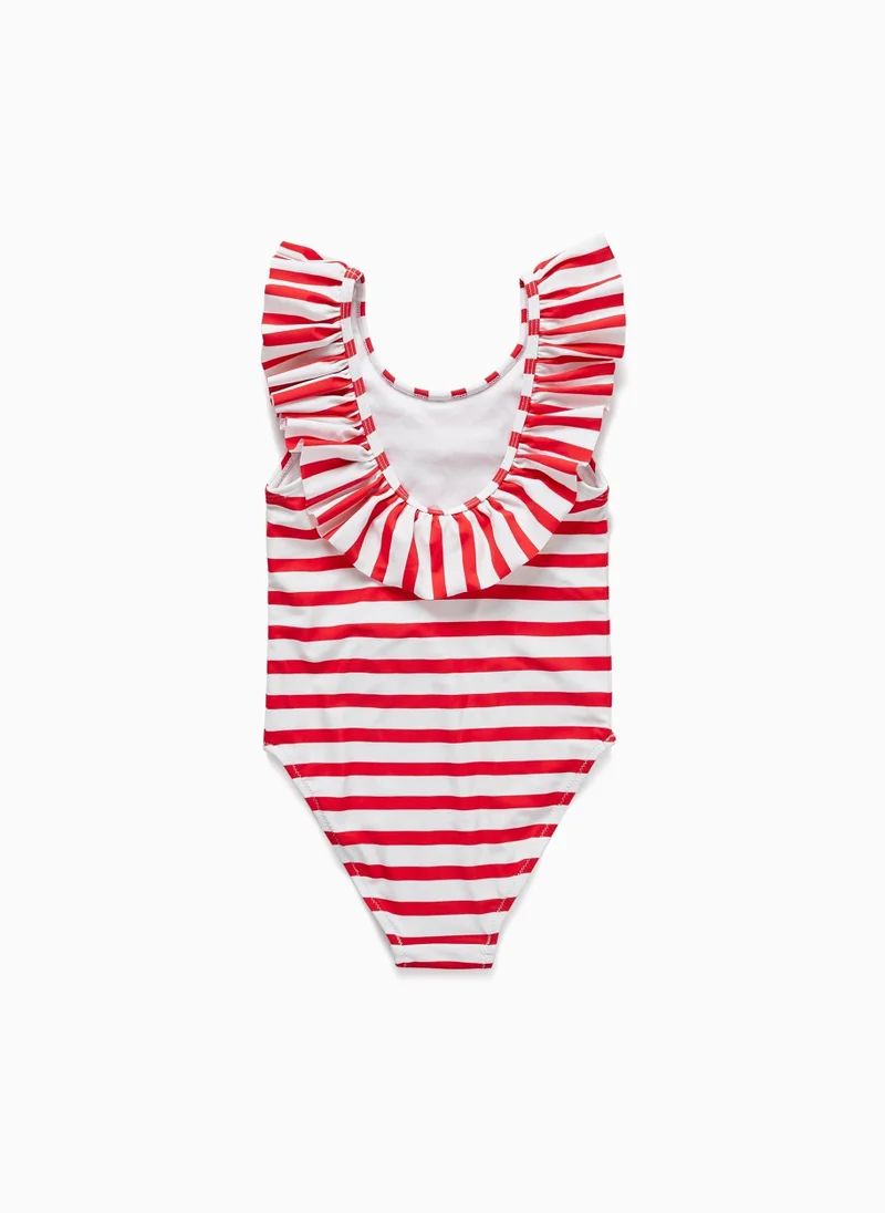 زيبي Zippy Striped Swimsuit For Girls Minnie