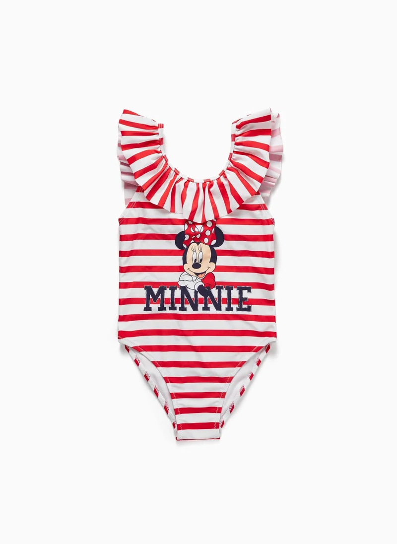 زيبي Zippy Striped Swimsuit For Girls Minnie