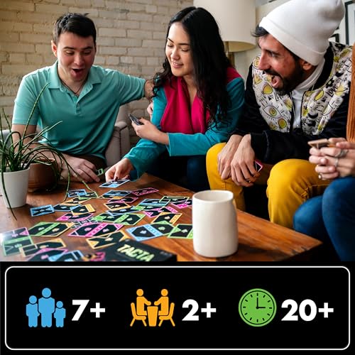 USAopoly TACTA Card Game, Where Every Card Counts, Fast-Paced Strategic Shape Matching Party Game, Analyze and Optimize to Connect, Cover & Conquer to Win, Unique Party Game Play for 2 or More Players, Ages 7 - Image 4