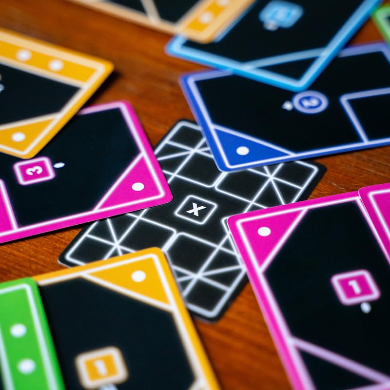 USAopoly TACTA Card Game, Where Every Card Counts, Fast-Paced Strategic Shape Matching Party Game, Analyze and Optimize to Connect, Cover & Conquer to Win, Unique Party Game Play for 2 or More Players, Ages 7 - Image 5