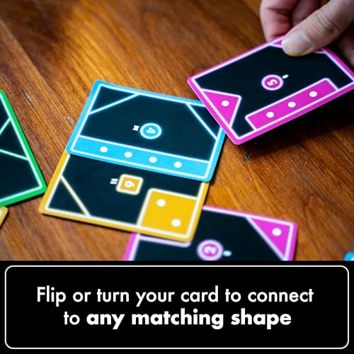 USAopoly TACTA Card Game, Where Every Card Counts, Fast-Paced Strategic Shape Matching Party Game, Analyze and Optimize to Connect, Cover & Conquer to Win, Unique Party Game Play for 2 or More Players, Ages 7 - Image 2