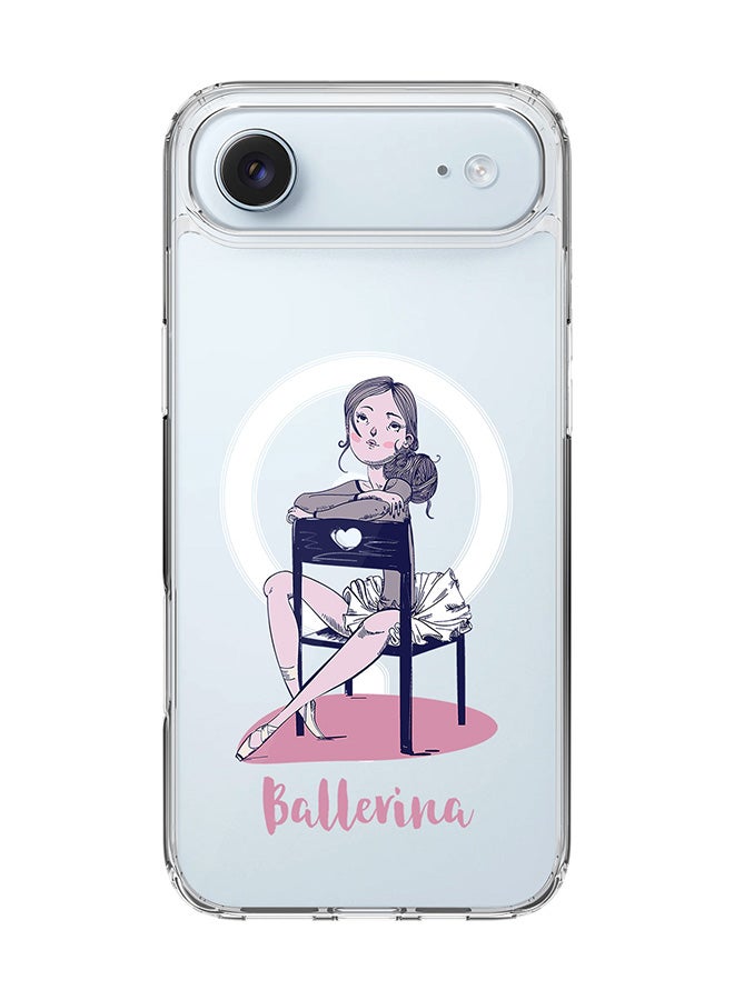 Stylizedd Classic Clear MagSafe Case for iPhone 17 Air , Hybrid Soft Case Flexible Edges Anti Drop TPU PC Gel Thin Transparent Cover [ Designed for iPhone 17 Air ] - Ballerina