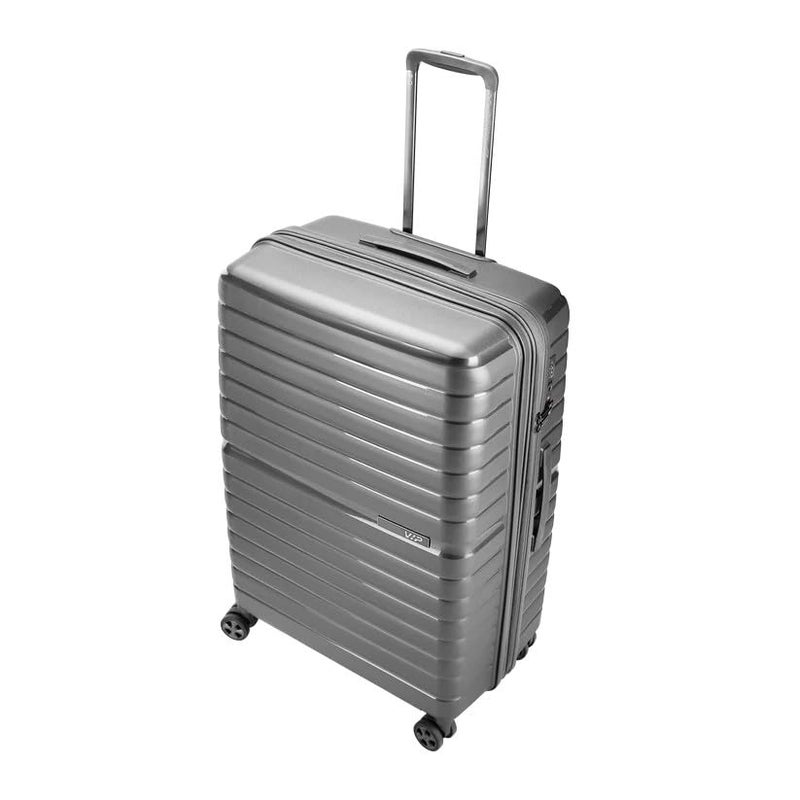 VIP Lightweight Polypropelyne 8 Wheels Multistage Trolley,TSA Lock with Organizer,Elegent Pinstripe Design Luggage Bag with 5 Years International Warranty. (Grey, Medium) - Image 4