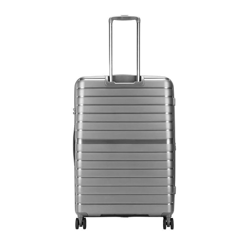 VIP Lightweight Polypropelyne 8 Wheels Multistage Trolley,TSA Lock with Organizer,Elegent Pinstripe Design Luggage Bag with 5 Years International Warranty. (Grey, Medium) - Image 2