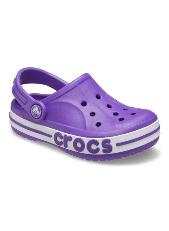 crocs Girls Neon Purple Crocs Slippers - Image 3