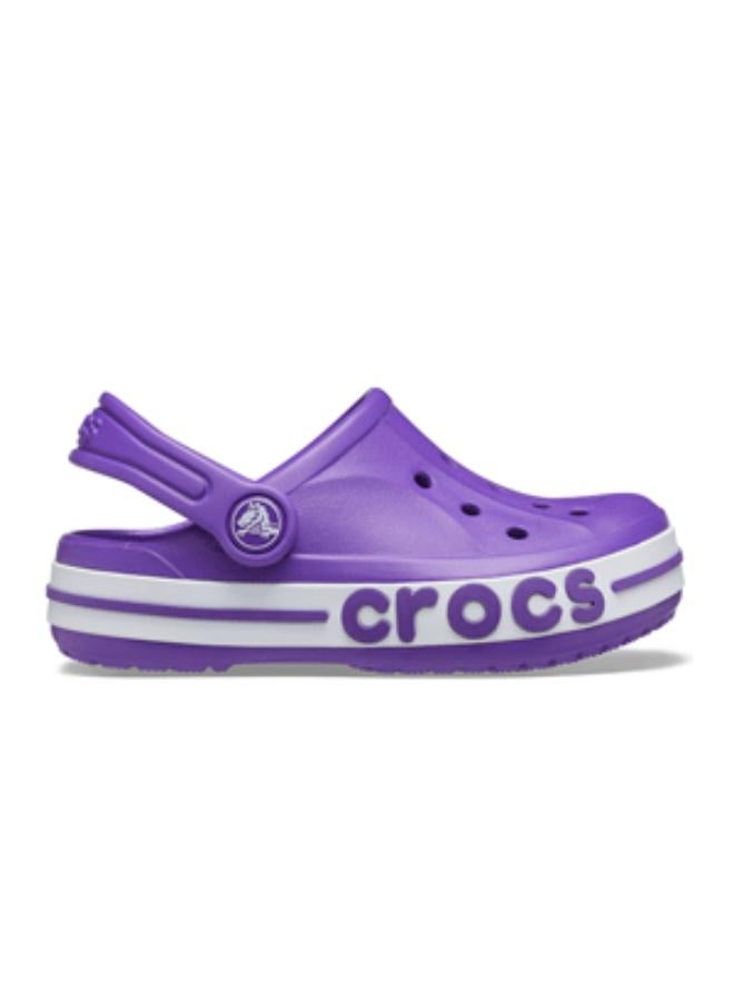 Girls Neon Purple Crocs Slippers