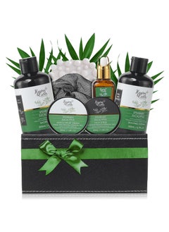 Eucalyptus Spearmint Spa Bath Set Christmas Mint Bath Gift Basket for Men Women  Couples Best Spa Basket for Men Husband Dad XL Spearmint Eucalyptus