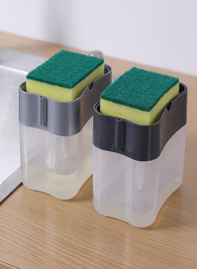 Divinext Soap Pump Holder & Liquid Dispenser for Bathroom, Kitchen,15.4 x 12.8 x 9.6 cm, Multi Color - Image 1