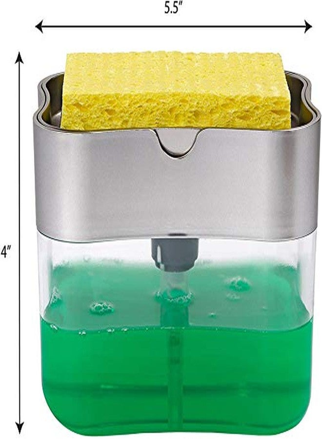 Divinext Soap Pump Holder & Liquid Dispenser for Bathroom, Kitchen,15.4 x 12.8 x 9.6 cm, Multi Color - Image 3