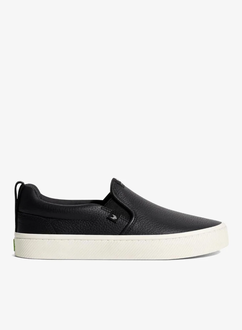 كاريوما SLIP-ON Black Premium Leather Sneaker