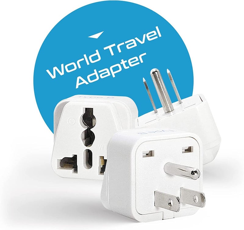 Ceptics Adapter Plug Set for World Wide International Travel Use - Grounded Safe - Works with Cell Phones, Chargers, Batteries, Camera, and More - Image 4
