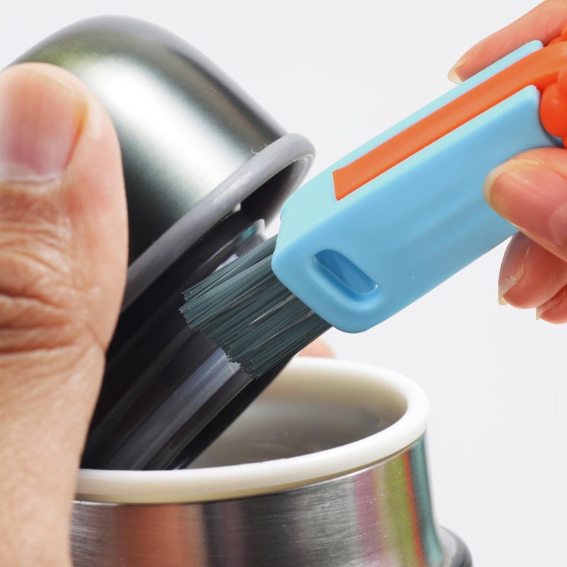 3Pcs Hard Bristle Bottle Brush Set Portable Straw and Lid Cleaner for Kitchen Travel - Image 5
