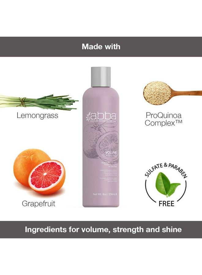 ABBA Volumizing Conditioner Grapefruit & Lemongrass 32 Fl Oz - Image 5