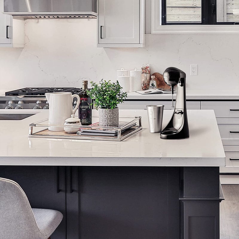 OVENTE Classic Milkshake Maker Machine 2 Speed with 15.2 Oz Stainless Steel Mixing Cup, Compact & Easy Clean Drink Mixer Blender for Malted Milk, Soft Ice Cream, and Protein Shakes, Black MS2070B - Image 5