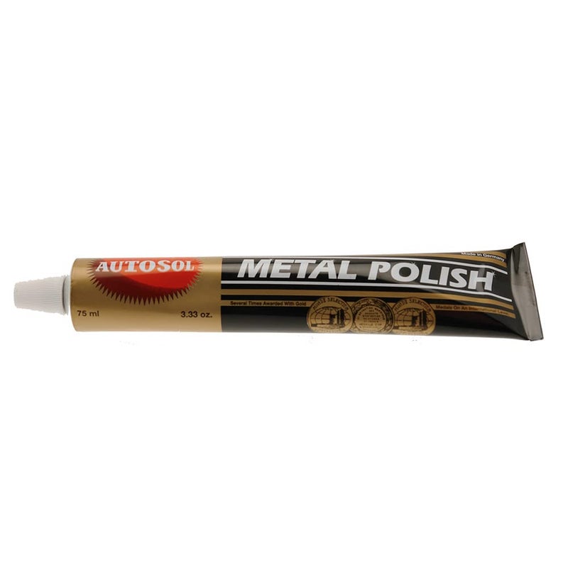Autosol Autosol Metal Polish Paste for Home, Bike, Boat and Car Cleaning, Alloy Wheel Cleaner, Rust Remover for Metal, All-Purpose Metal Cleaner 75ml Tube  - Image 1