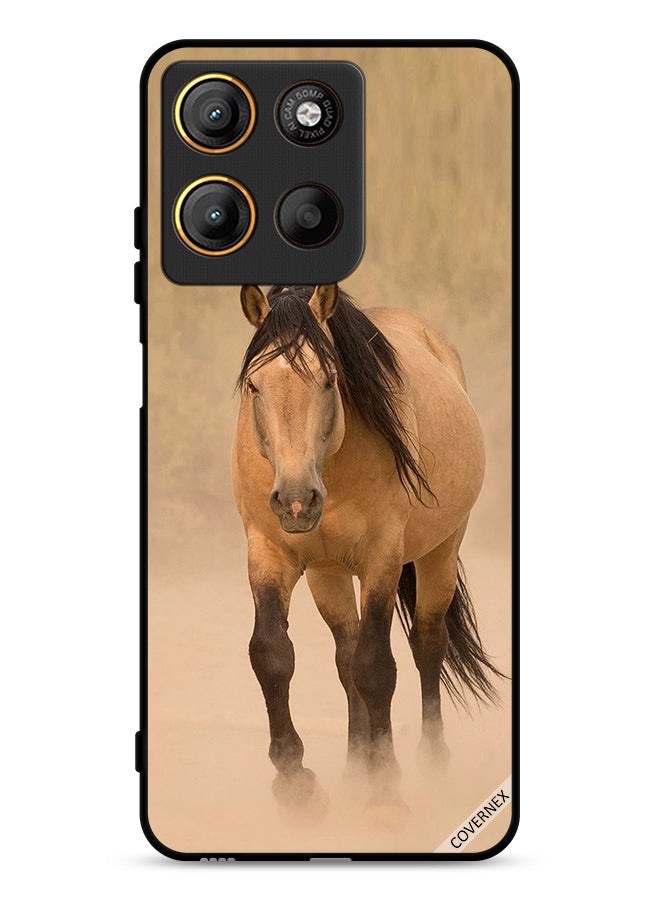 Covernex Motorola Moto G15 Protective Case Cover Horse Race