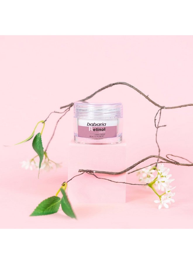 باباريا ريتينول مجدد شباب الوجه 1.7 أونصة كريم ليلي مرطب للوجه كريم مضاد للشيخوخة مع حمض الهيالورونيك لتقليل التجاعيد وشد البشرة وتخليق الكولاجين خفيف وسريع الامتصاص - Image 2