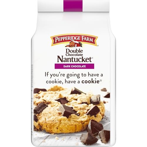 Pepperidge Farm Cookies Nantucket Crispy Double Dark Chocolate Chunk Cookies, 7.75 OZ Bag (8 Cookies) - Image 4