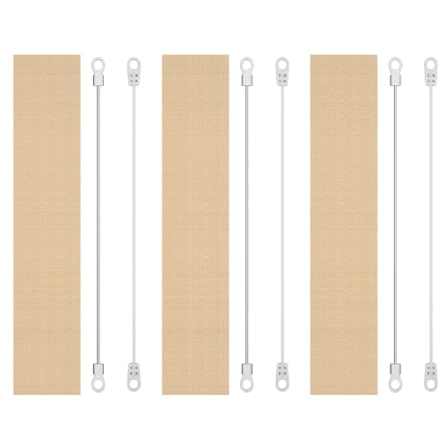 ENEM Sealing Machine Replacement Elements, Set of 3, Round & Flat Elements with Teflon Cloth - 10 inch - Image 1