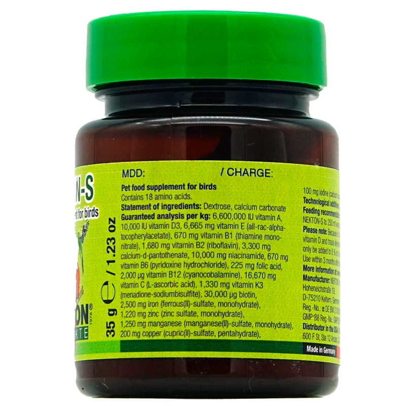 Nekton-S Multi-Vitamin for Birds, 35gm, (1.23 ounce) - Image 2