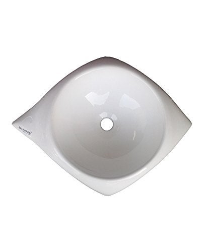 Belmonte Table Top Wash Basin Star 24 Inch x 19 Inch White - Image 3