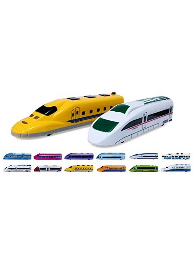 PowerTRC Fun Mini Pull Back Toy Train Perfect For Party Favor Kids Multicolor Subway Train 12 Pieces Fiction Locomotive Gift  - Image 2