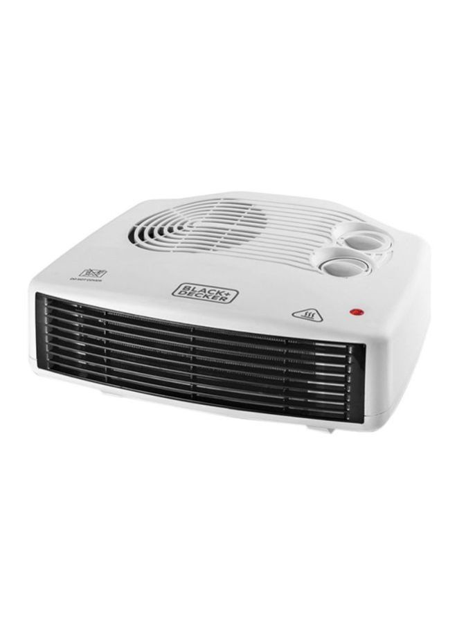 BLACK+DECKER Horizontal Heater Fan With Dual Heat Setting 2400 W HX230-B5 / HX230-B9 Black/White - Image 2