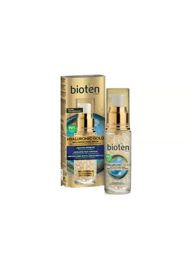 bioten Hyaluronic Gold Replumping Pearl Serum 30ml - Image 1